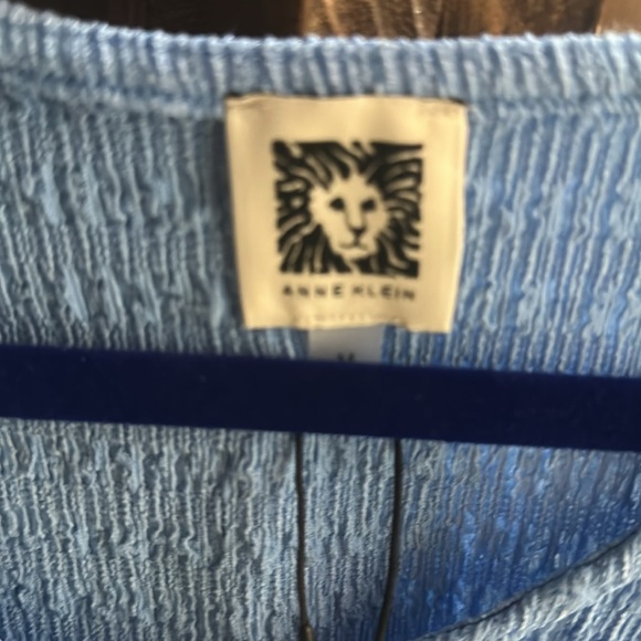 Anne Klein Blue Short Sleeve Tee - Picture 3 of 5